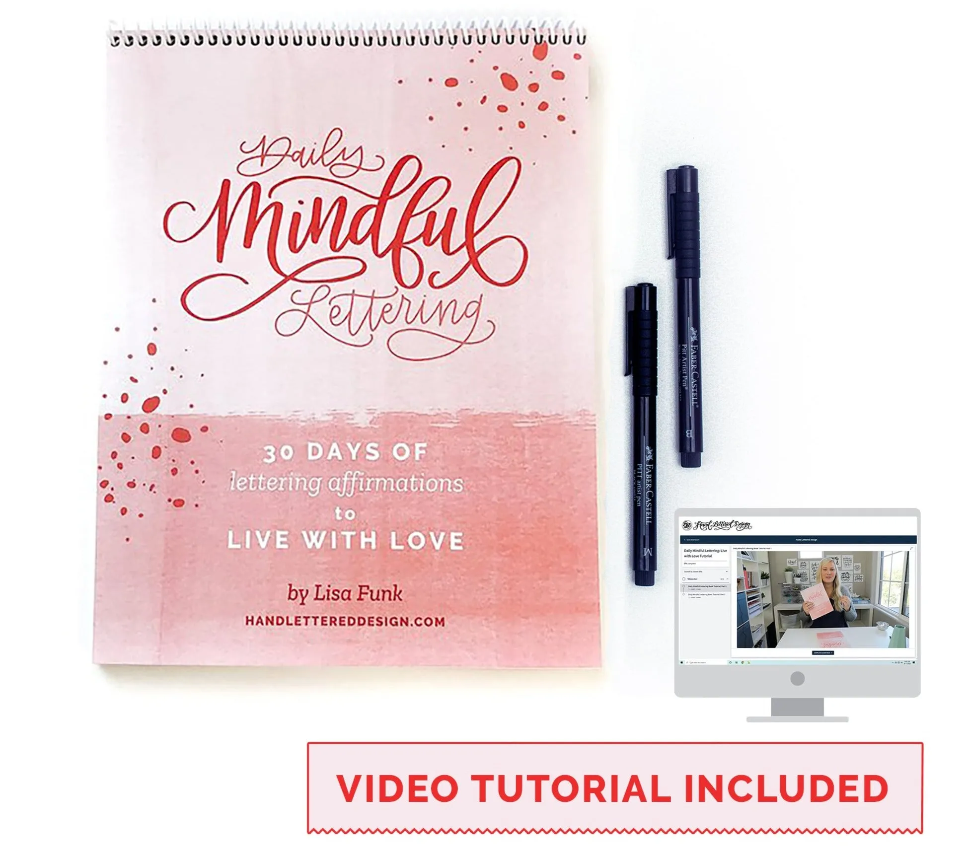 Daily Mindful Lettering Kit: Live With Love