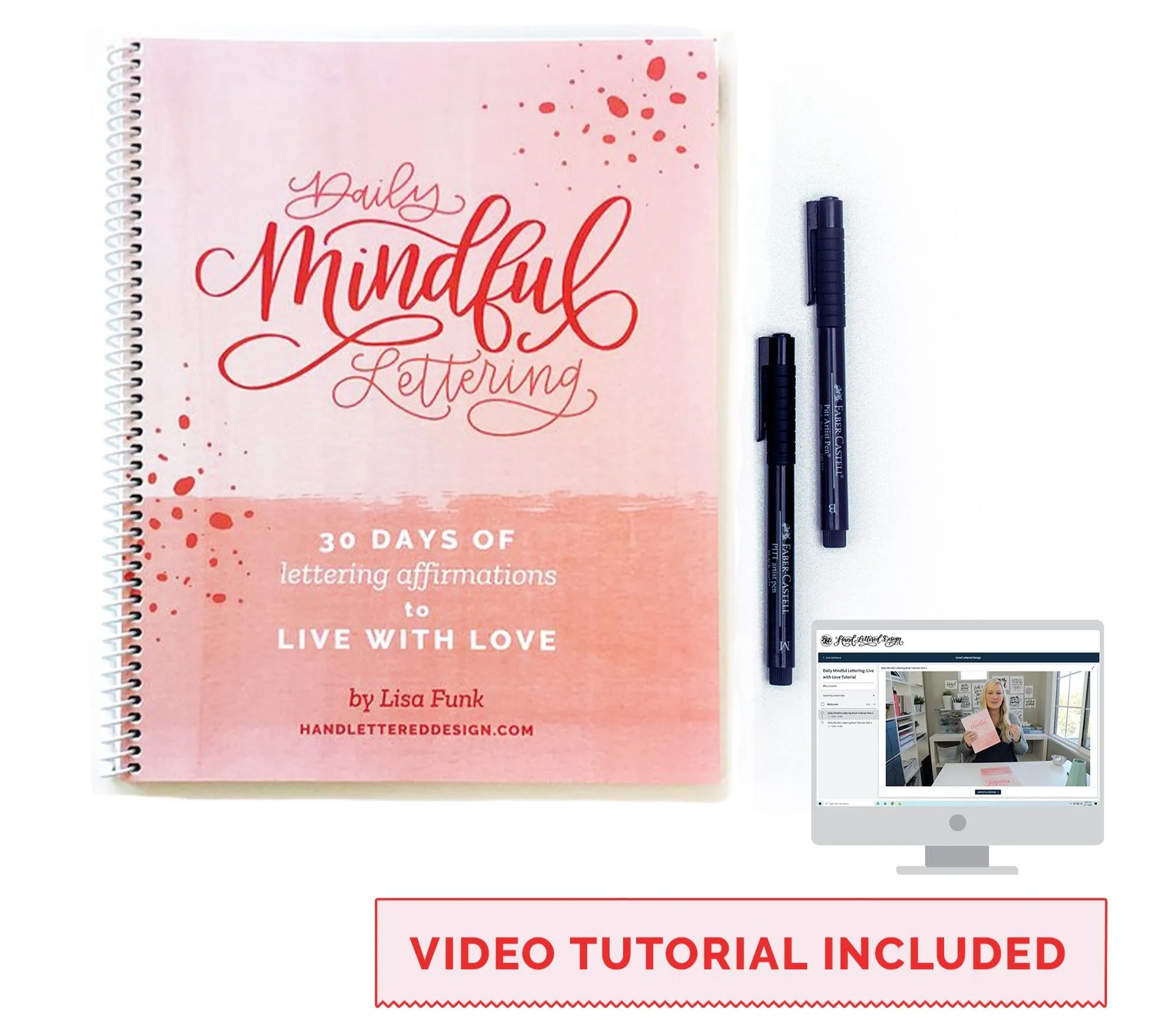 Daily Mindful Lettering Kit: Live With Love