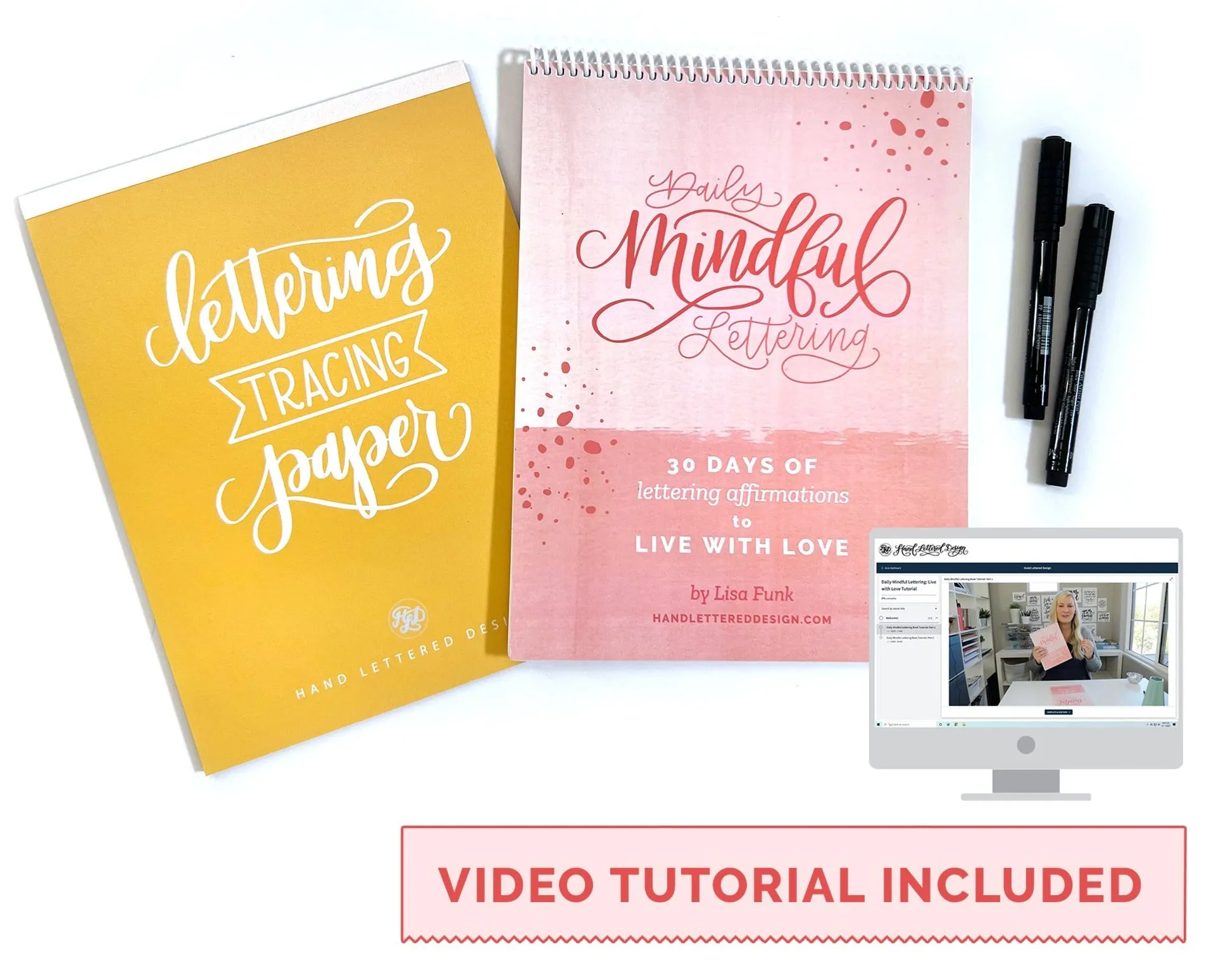 Daily Mindful Lettering Kit: Live With Love