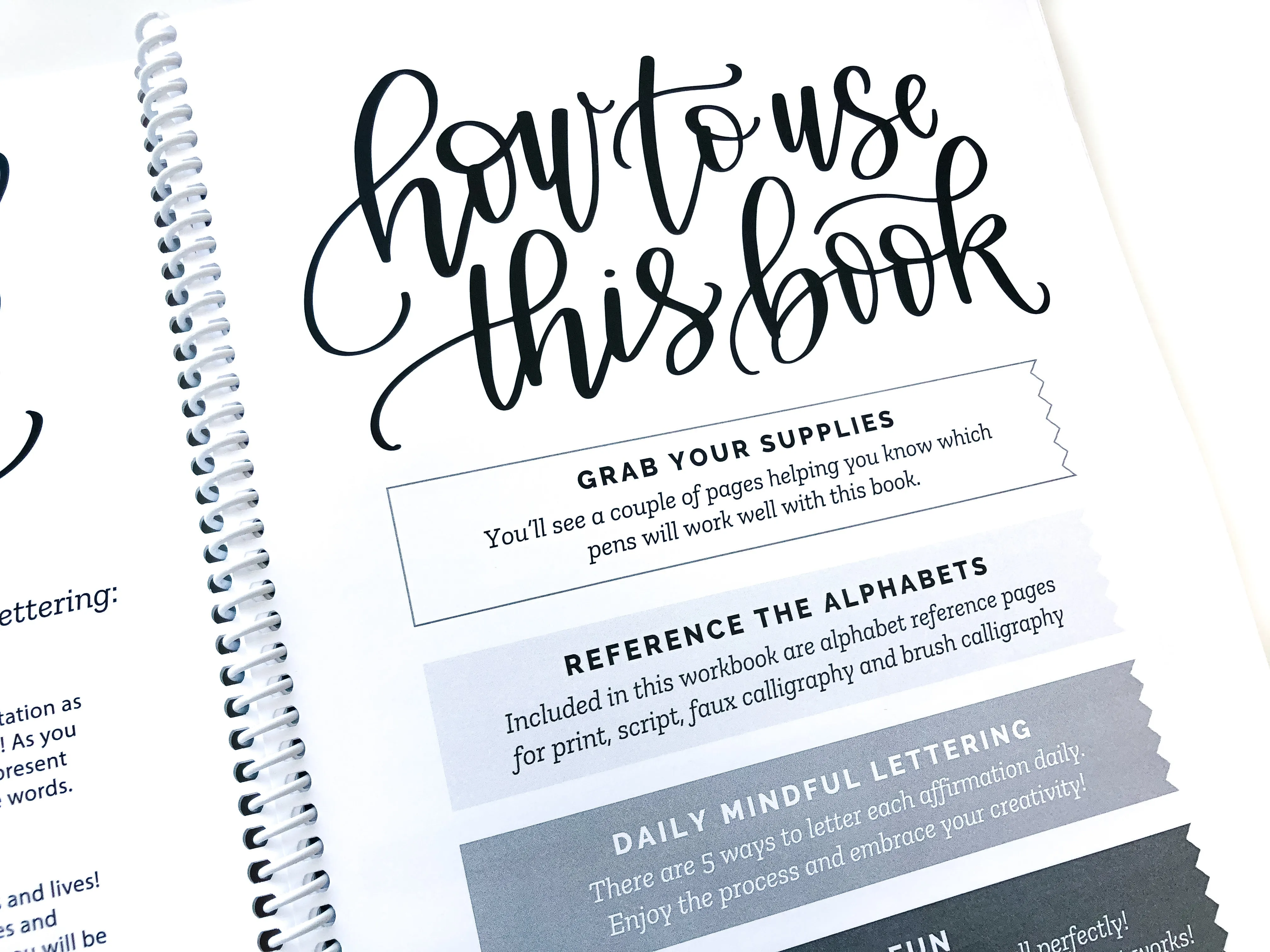 Daily Mindful Lettering Kit: Live With Love