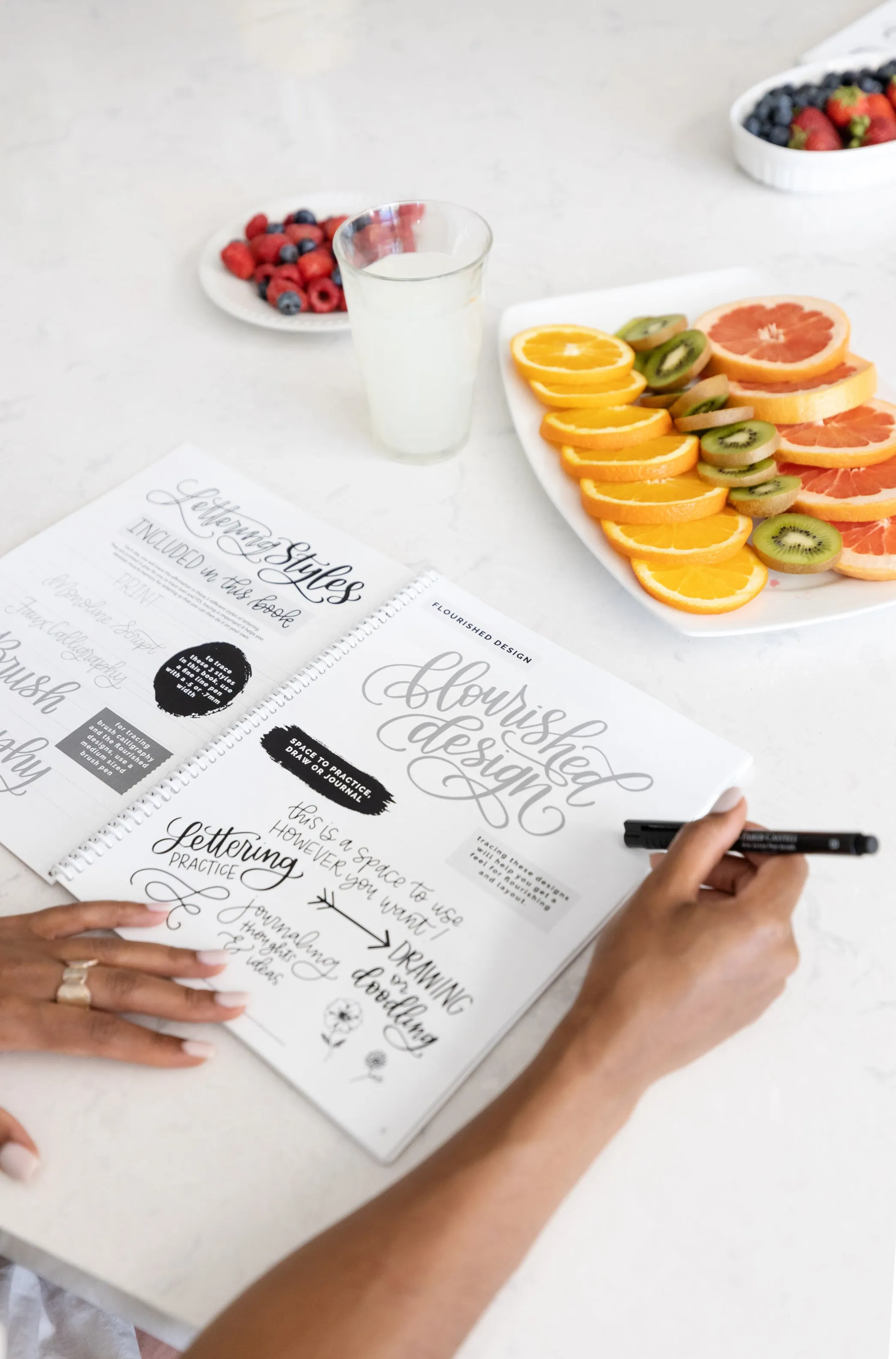 Daily Mindful Lettering Kit: Live With Love