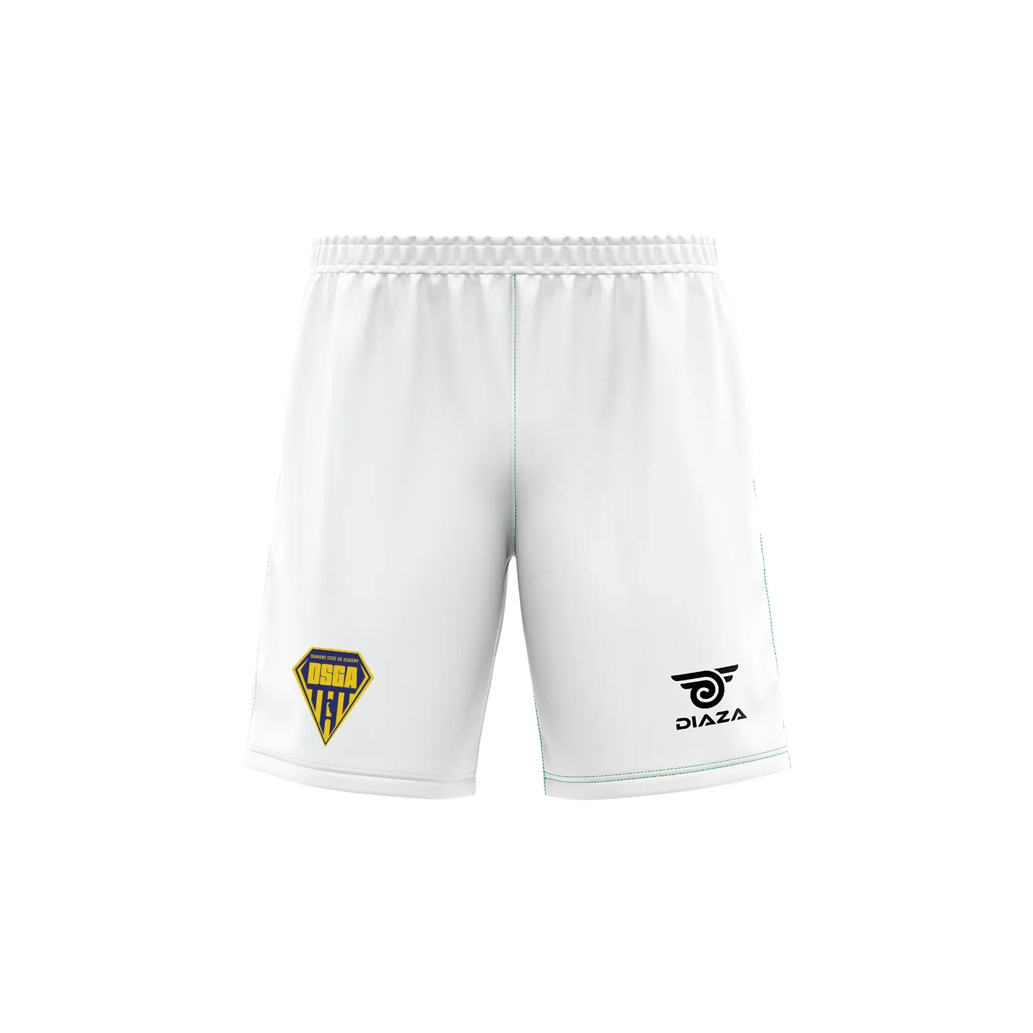 Diamond State Academy Tri-Tone Practice Short White