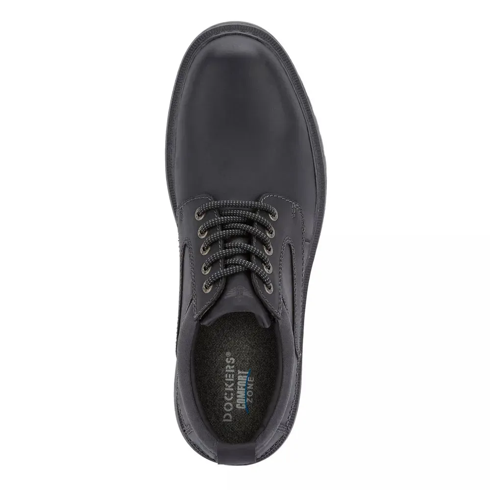 Dockers Mens Warden Leather Rugged Casual Oxford Shoe (black)