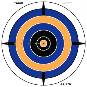 EZ Aim Targets - (8" x 8") Bullseye Style, Per 12