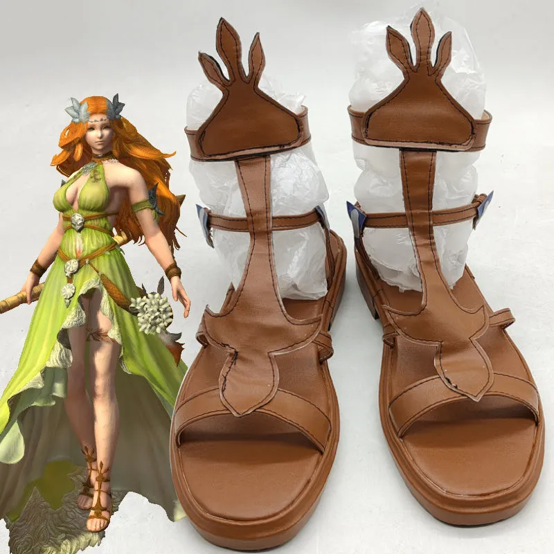 Final Fantasy XIV FF14 Nophica Cosplay Shoes