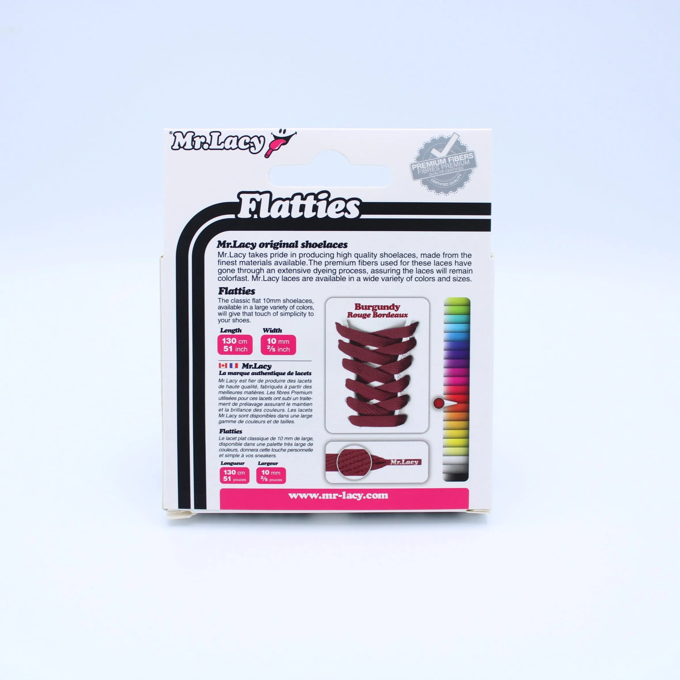 Flatties Shoelaces · Burgundy