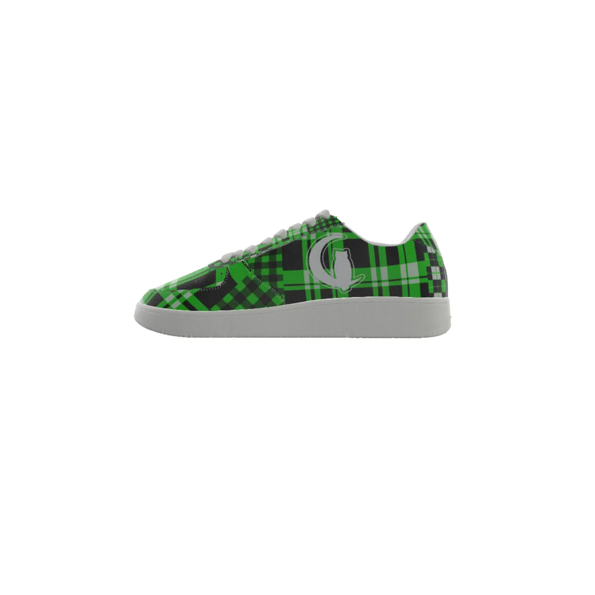 FLEXIN PLAID GREEN Men's Air Force Shoes