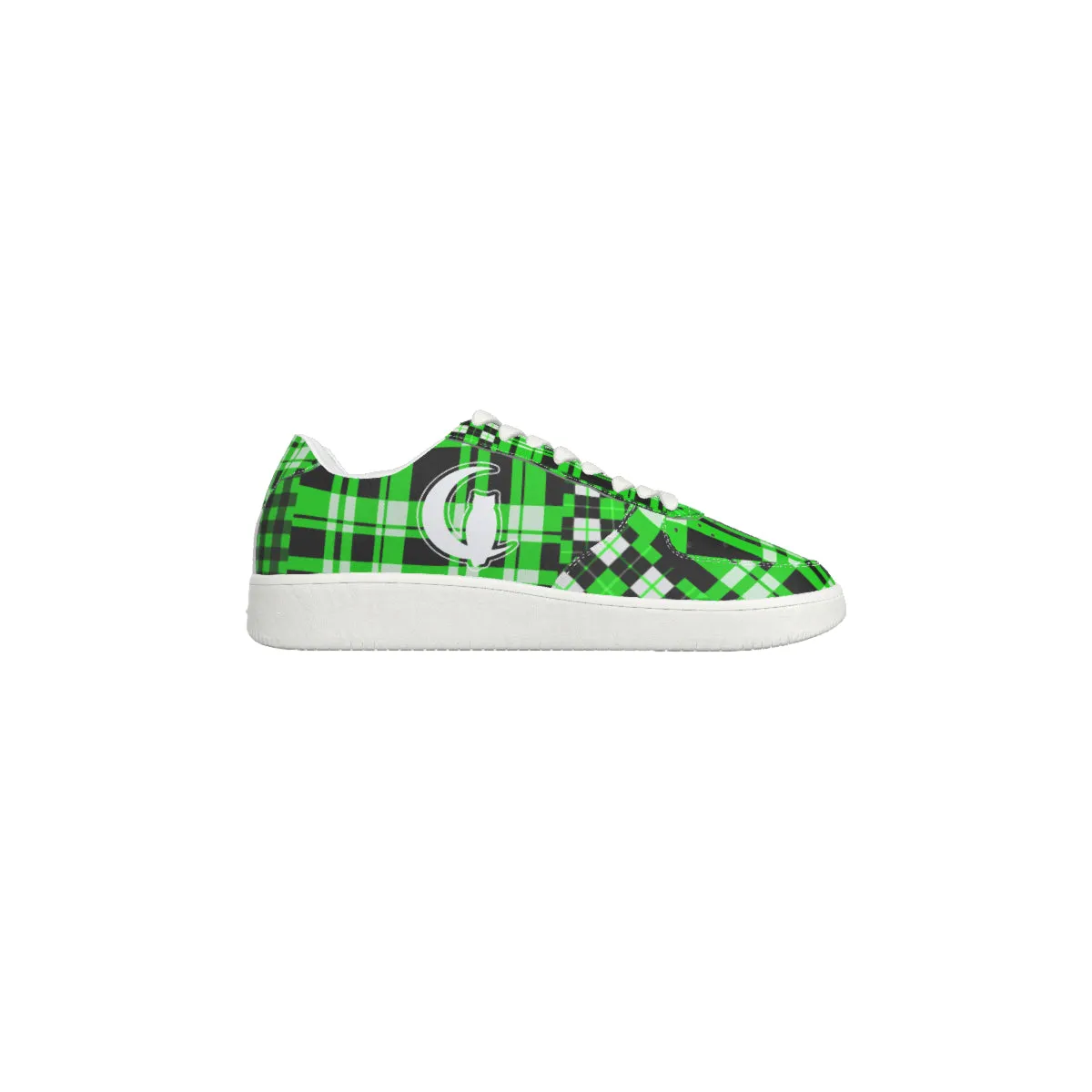 FLEXIN PLAID GREEN Men's Air Force Shoes