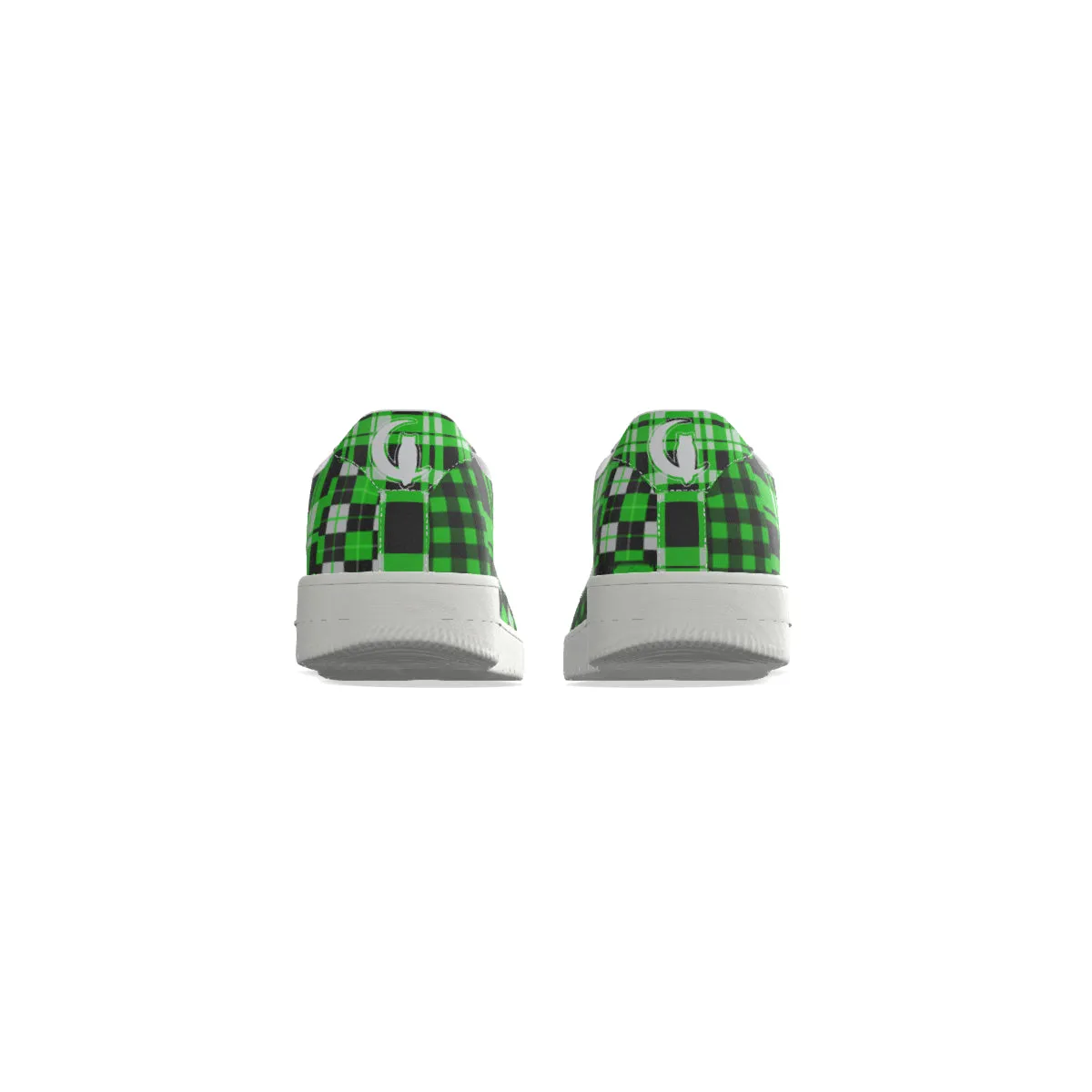 FLEXIN PLAID GREEN Men's Air Force Shoes