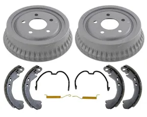 For 95-99 Monte Carlo 100% New Rear Brake Drums & New Shoes   Brake Springs 4pc