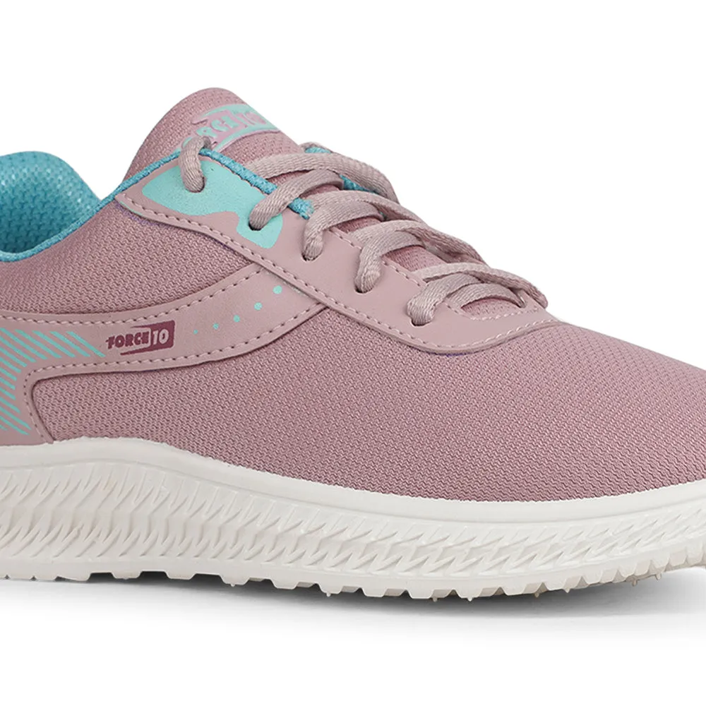 Force 10 Sports Peach Walking Shoes For Women OSLO-20E By Liberty