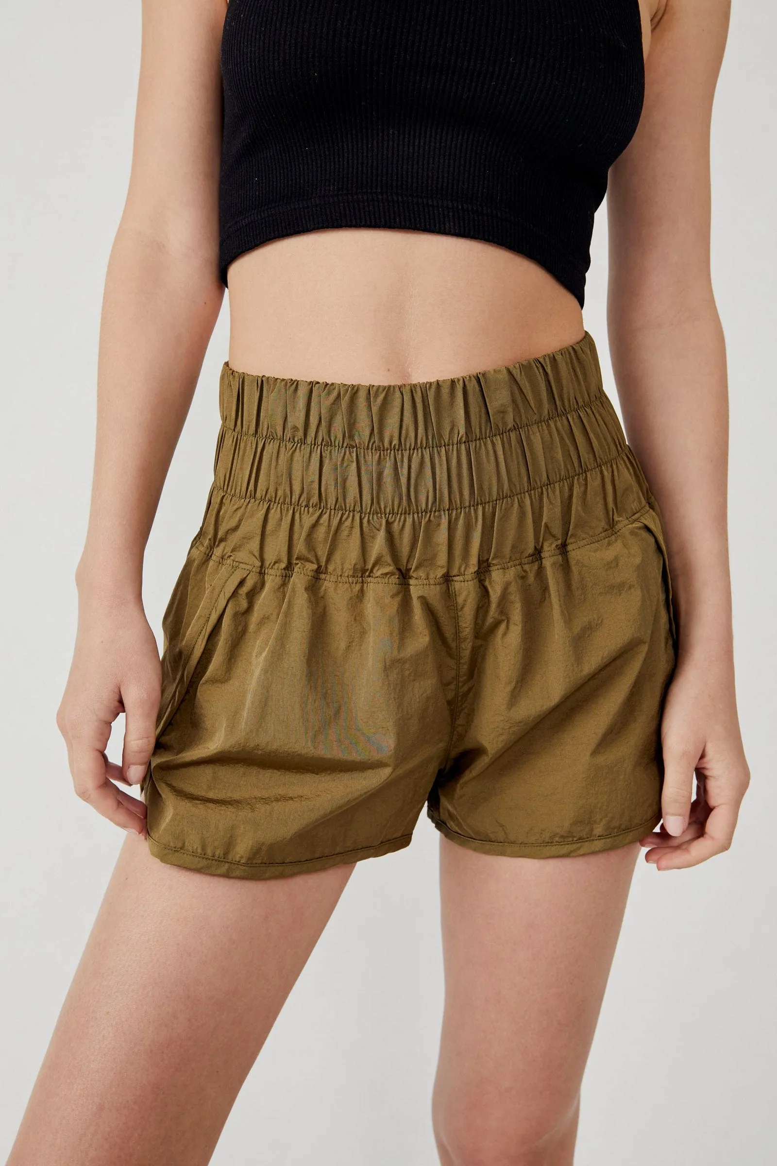 Free People The Way Home Short in Army - Women's