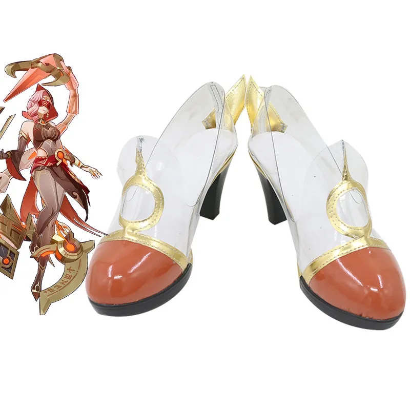 Genshin Impact Eremite Scorching Loremaster Cosplay Shoes