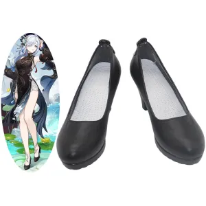 Genshin Impact Shenhe Frostflower Dew Cosplay Shoes