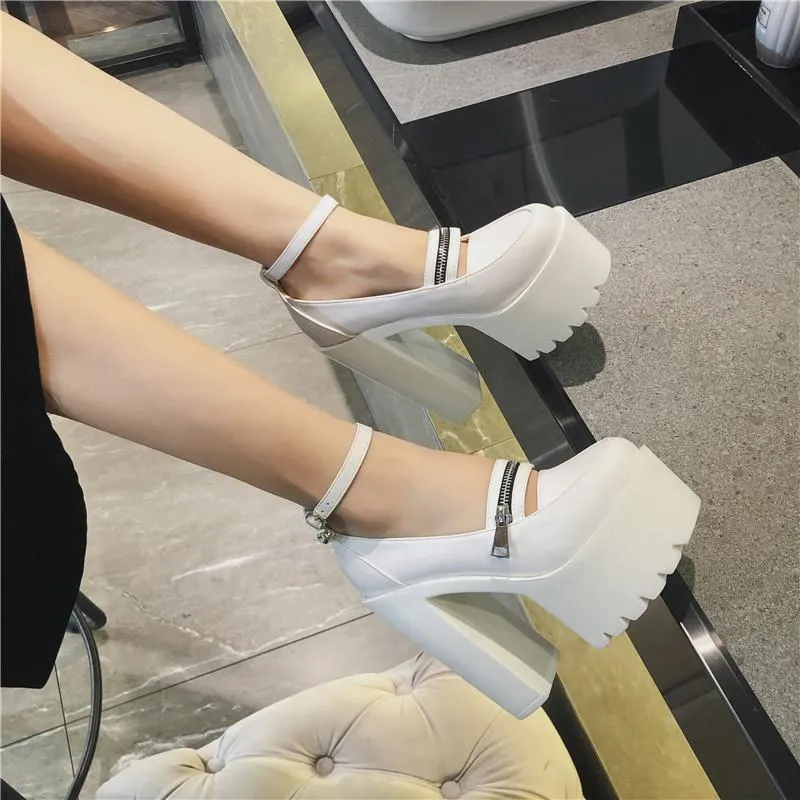 Girly Strap Zipper Shoes SD00137