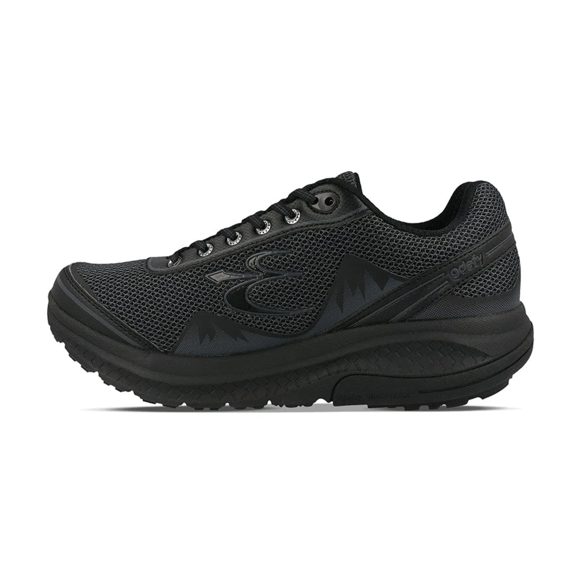 Gravity Defyer Men's Mighty Walk Athletic Shoes- All Black