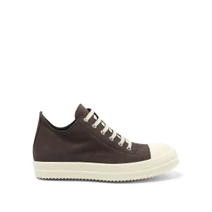 Grey Wolf Nubuk Low Sneaker in Dark Dust/Milk