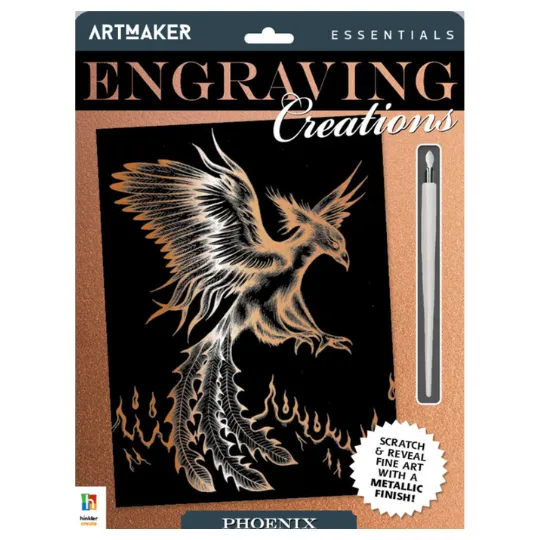 Hinkler Art Maker Essentials Engraving Art Mythical Creatures 2