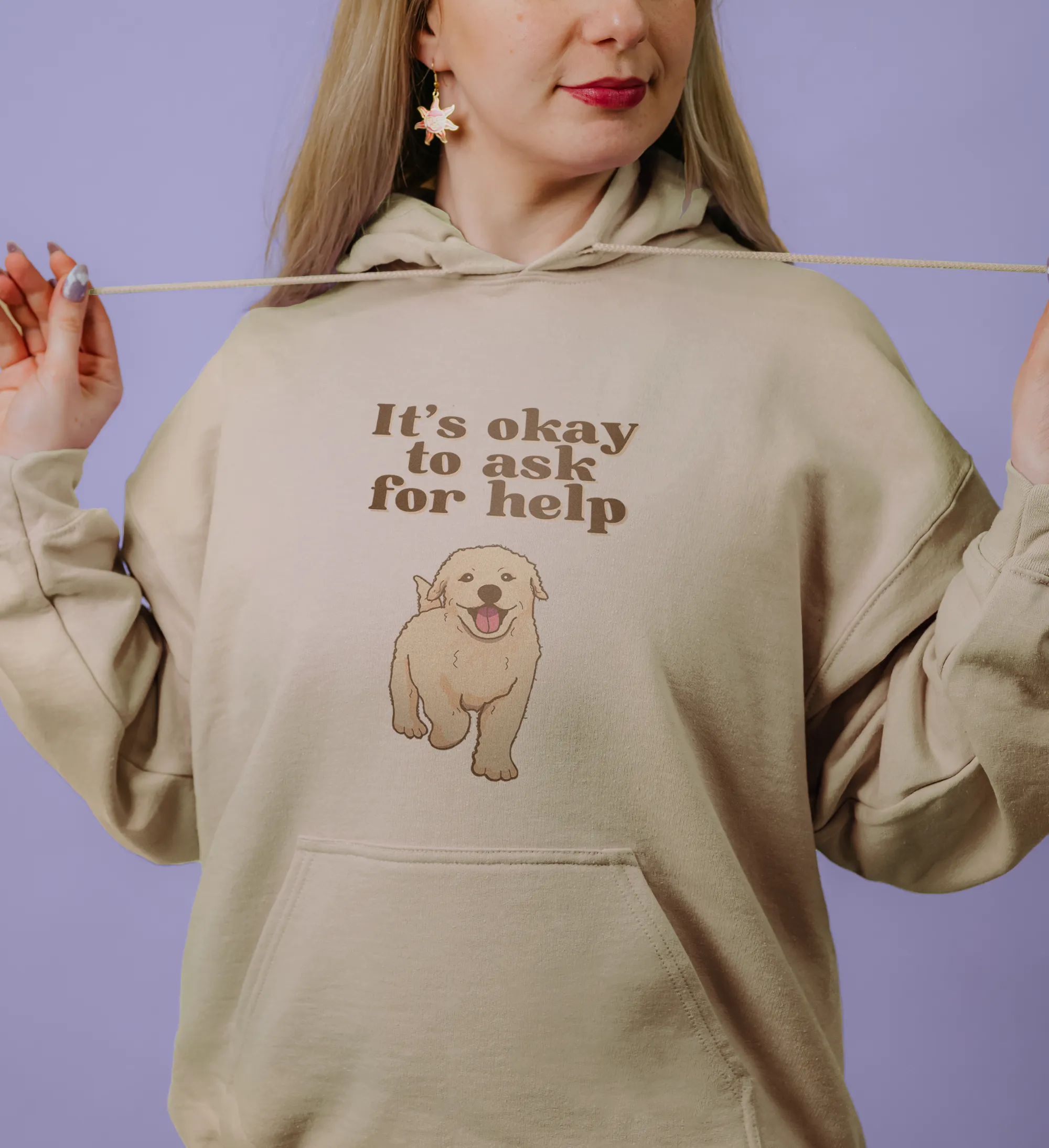 It's Okay To Ask For Help (Dog) - Hoodie