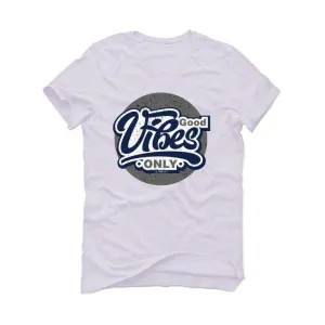 Jordan 1 Retro High COJP Midnight Navy White T-Shirt (Good Vibes only)