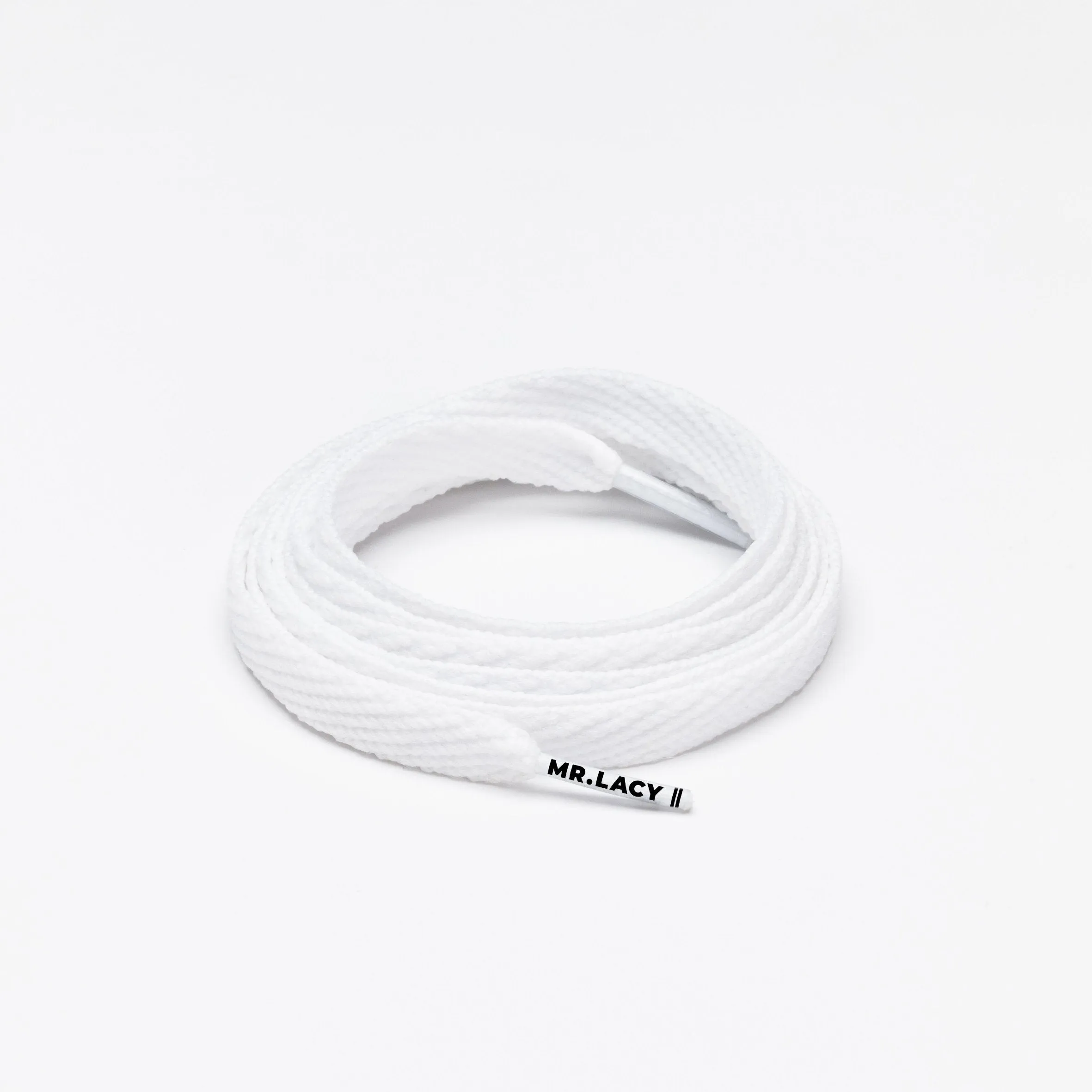 Junior Flatties Shoelaces · White