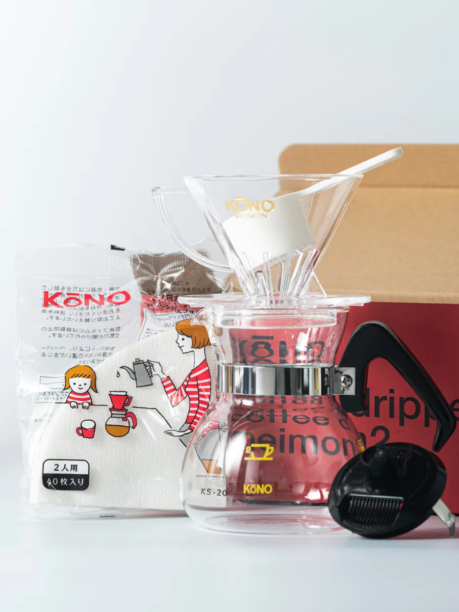 KONO Meimon 2 person coffee dripper set