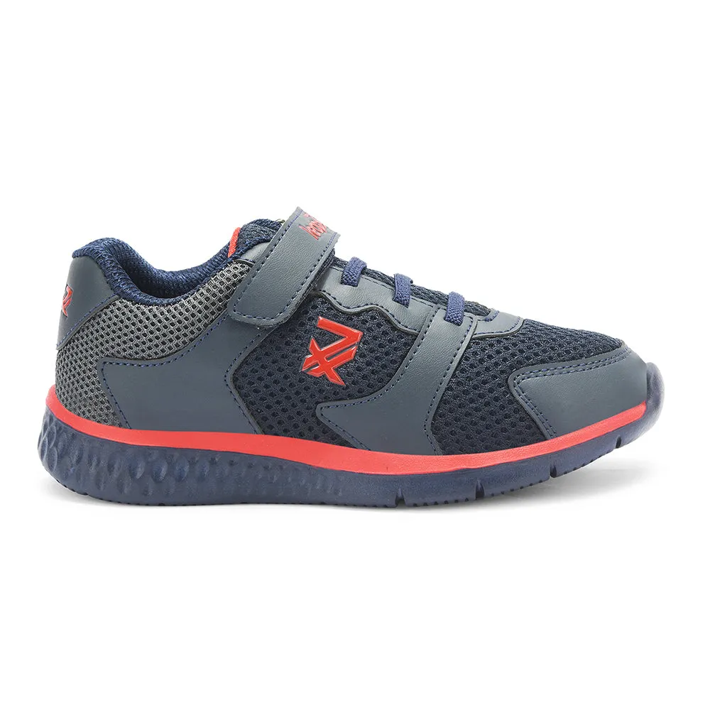 Leap7x By Liberty Kids JAMIE-65E N.Blue Sports Non Lacing Shoes