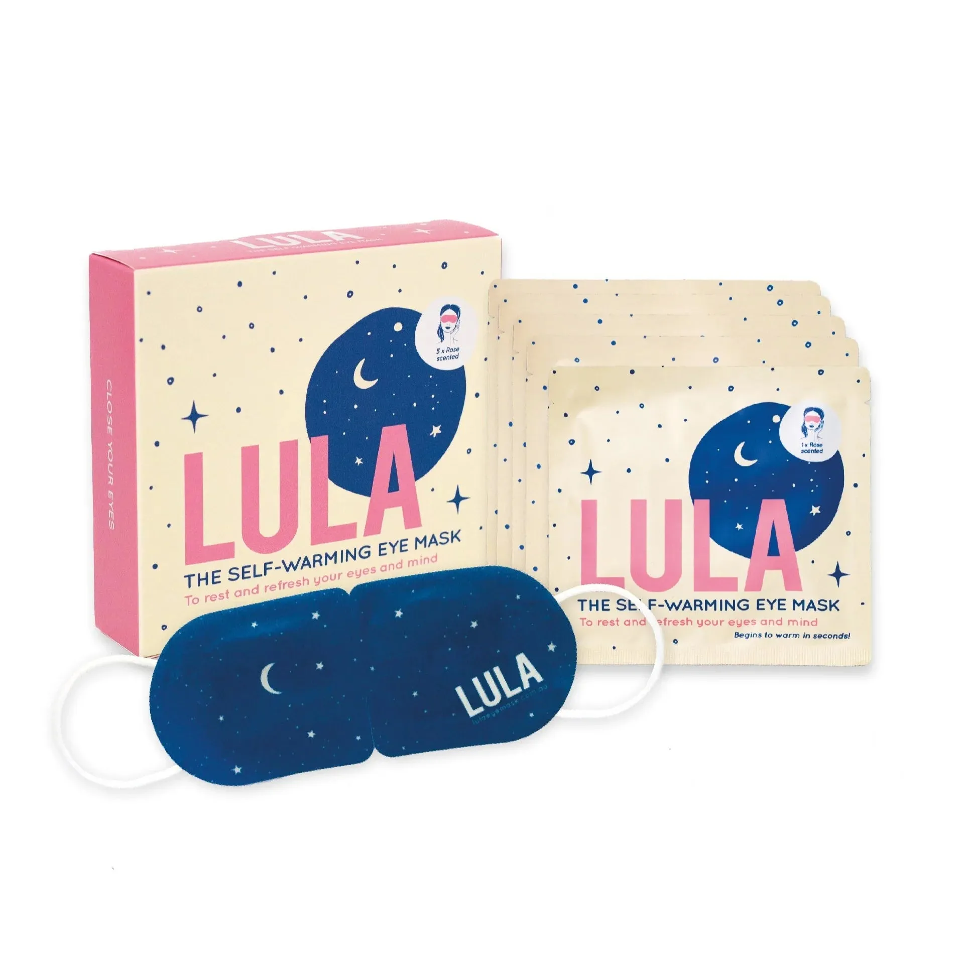 Lula Self Warming Eye Mask - Rose