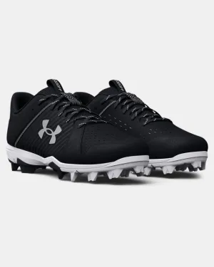 Men's UA Leadoff Low RM Baseball Cleat - Black/White