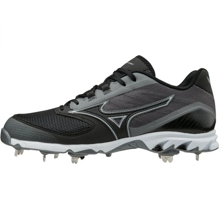 Mizuno Mens 9-Spike Dominant IC Low Metal Baseball Cleats