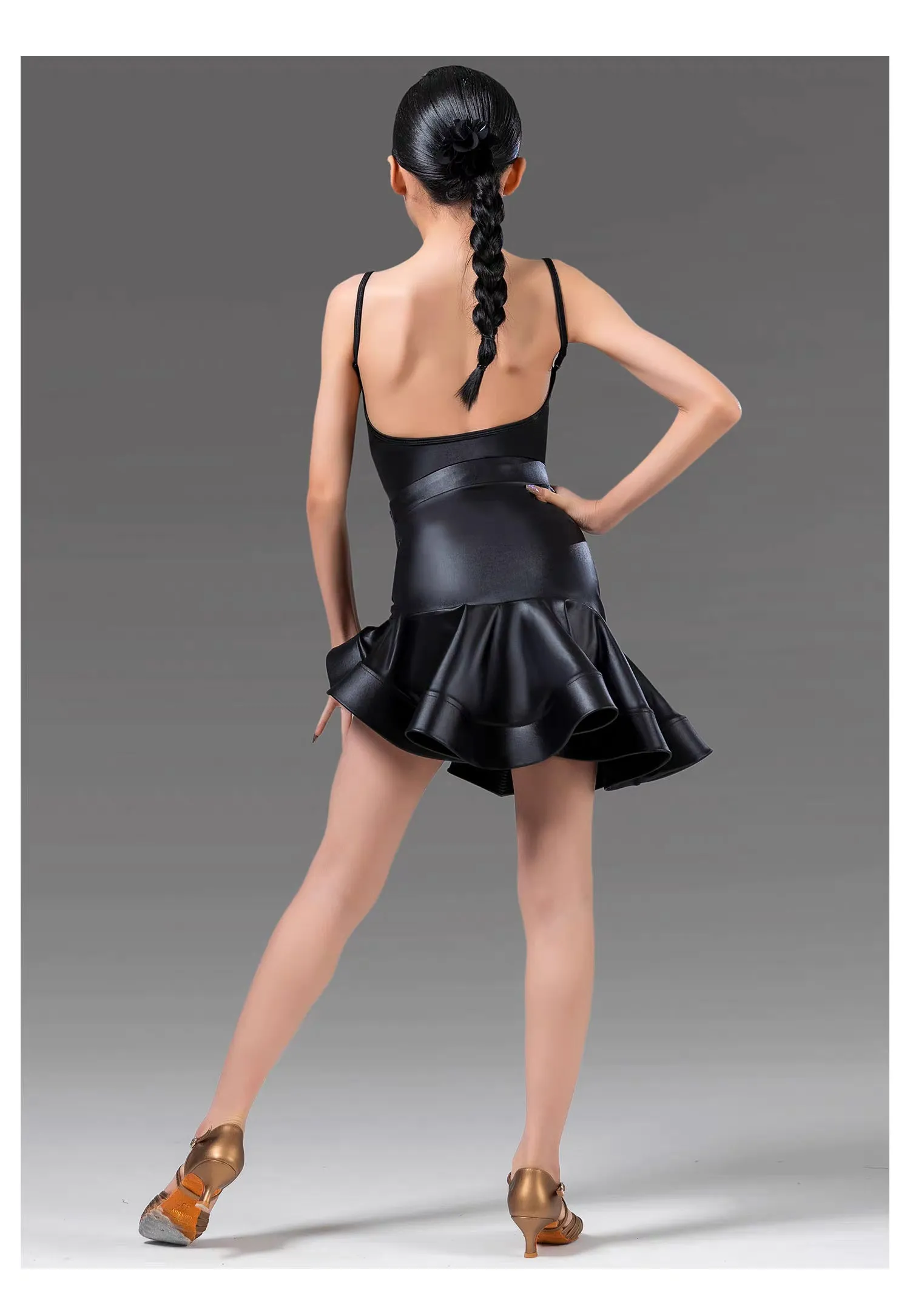 MLX.L8177 8371 GIRLS LEATHER PRACTICE DANCE WEAR