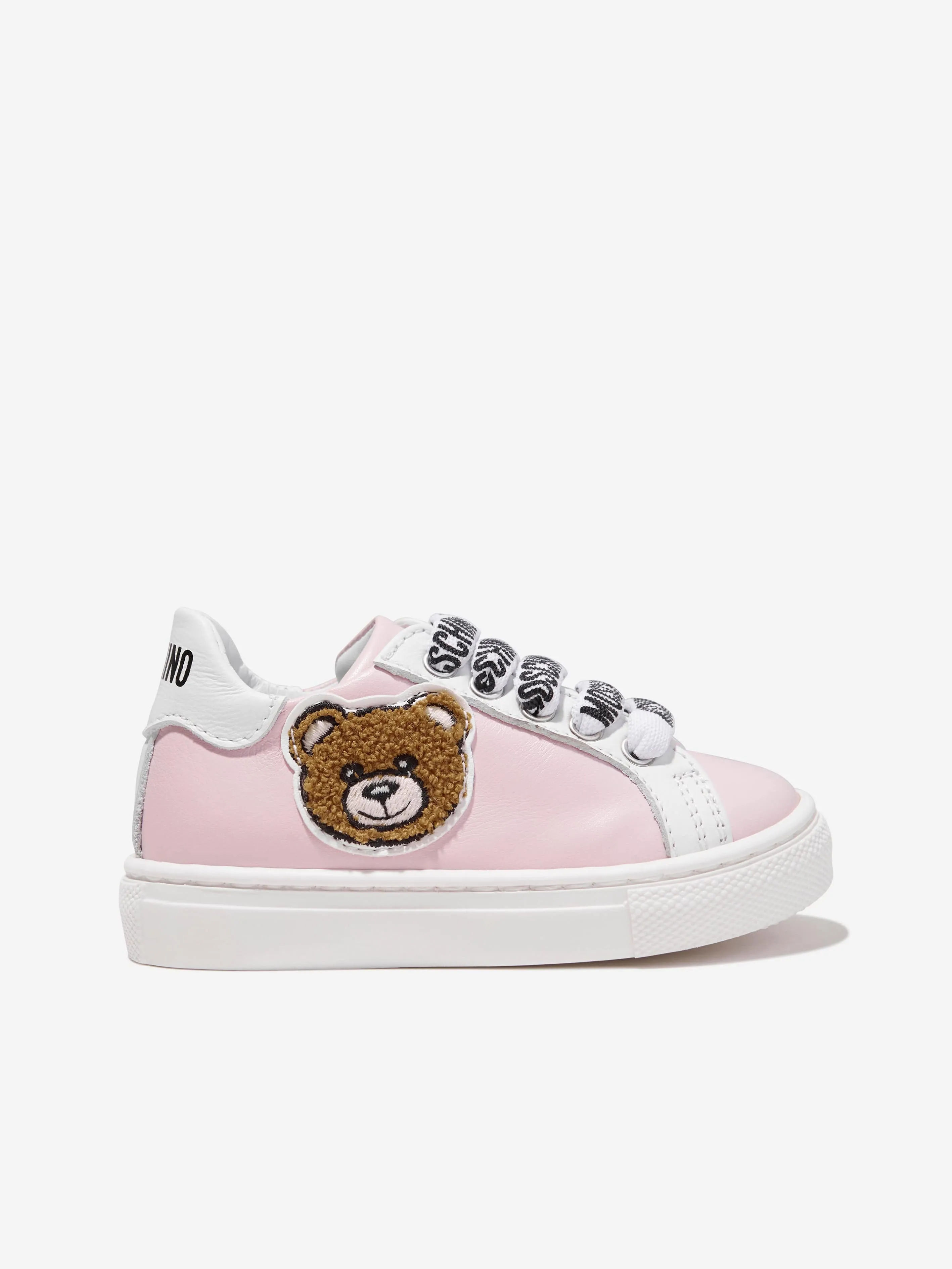 Moschino Girls Teddy Bear Trainers in Pink