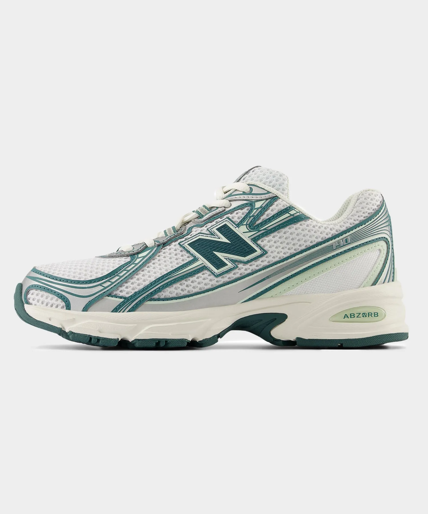 New Balance 740v2 in White   Marsh Green and Sea Salt