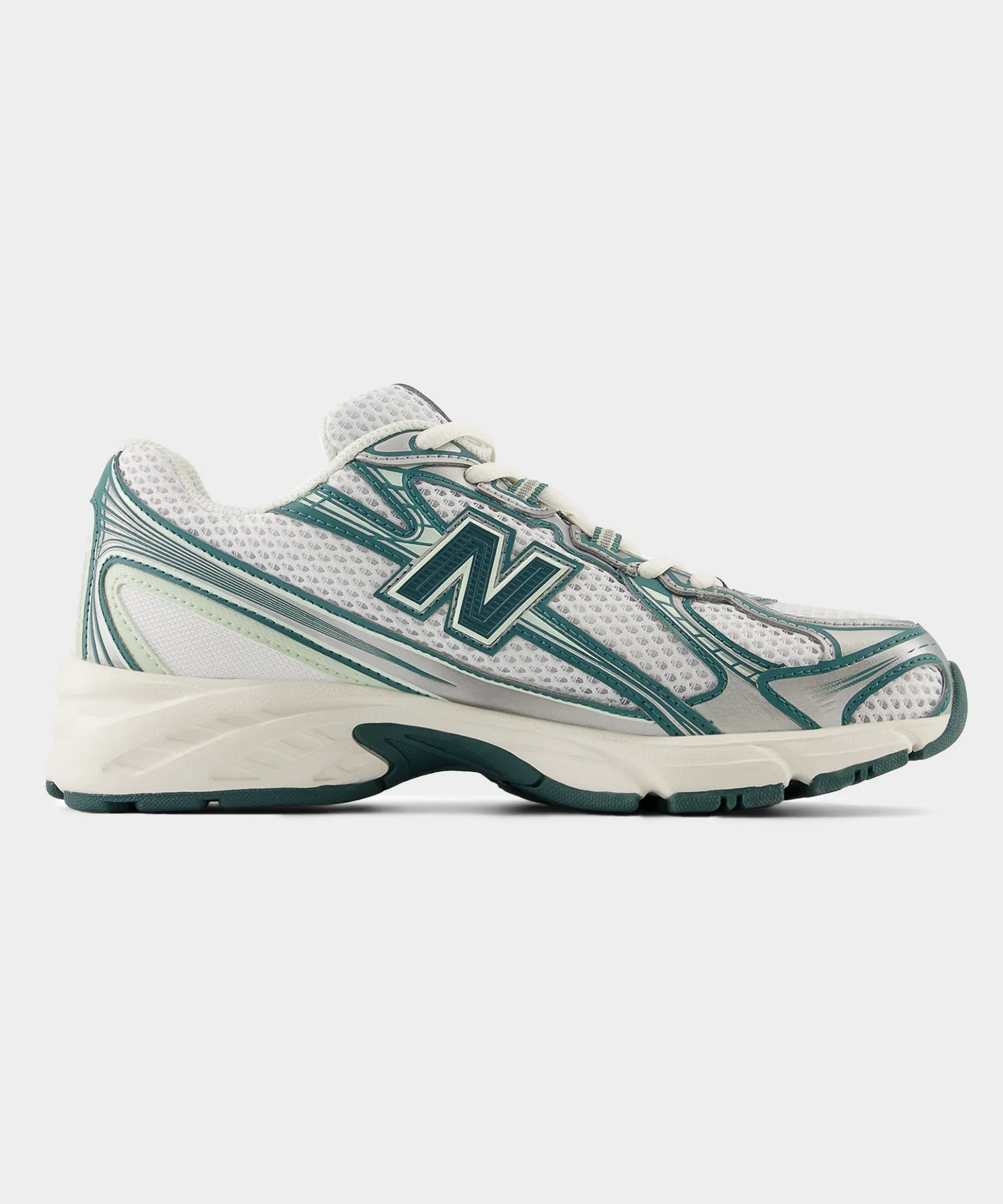 New Balance 740v2 in White   Marsh Green and Sea Salt