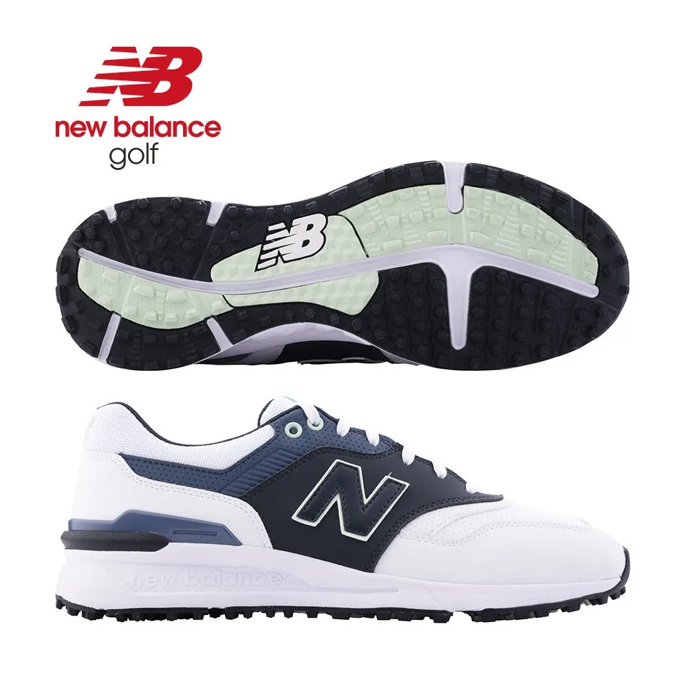 New Balance Mens 997 SL Golf Shoes - Spikeless - Navy/White - All Sizes