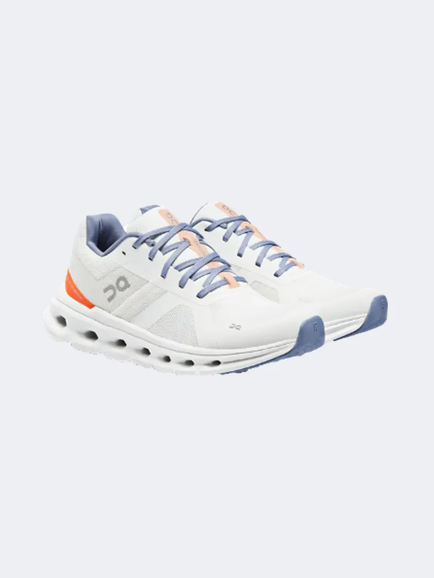 On Cloudrunner Women Running Shoes White/Flame