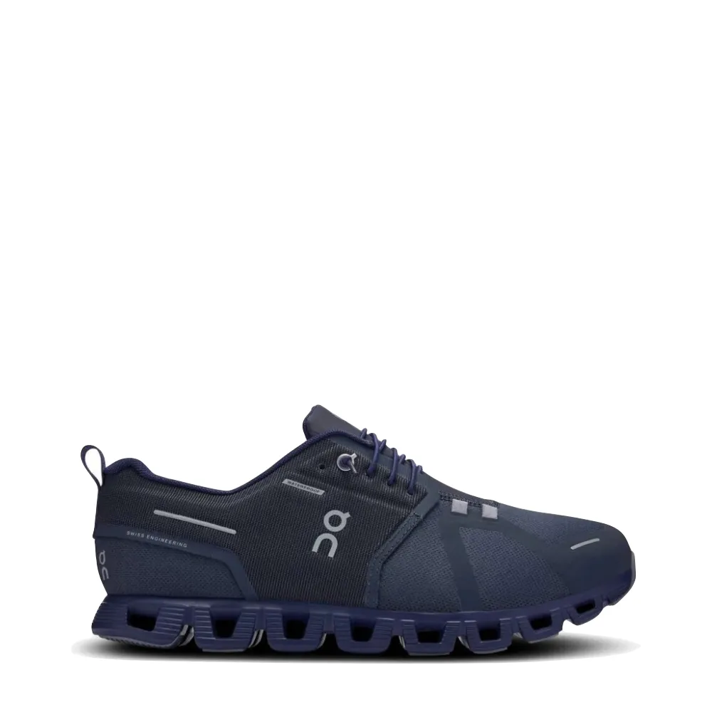 On Men's Cloud 5 Waterproof Sneaker in Navy/Ink