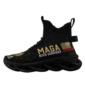 Personalized Proud Sneakers, Custom Trump Design, MAGA Shoes, Glow at Night Shoe