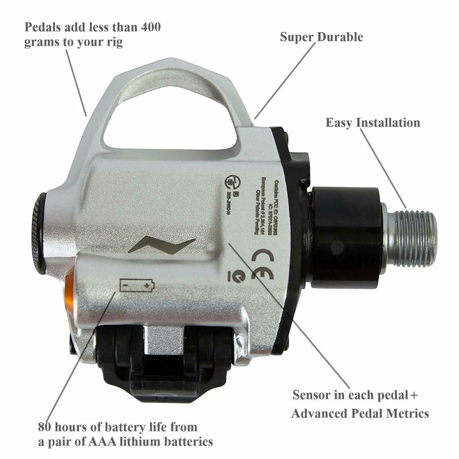 PowerTap P2 Cycling Power Meter Pedals with Extra PowerTap Cleats