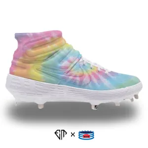 "Tie-Dye" Nike Alpha Huarache Elite 2 Mid Cleats