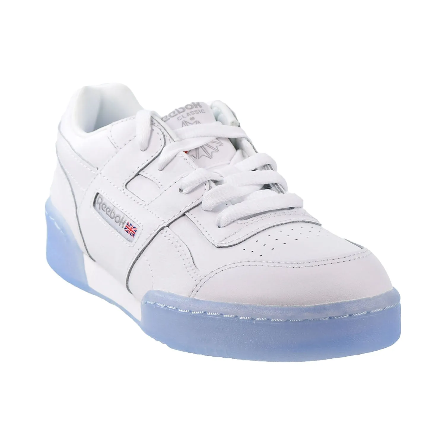 Reebok Workout Plus Big Kids' Shoes White-Carbon-Blue