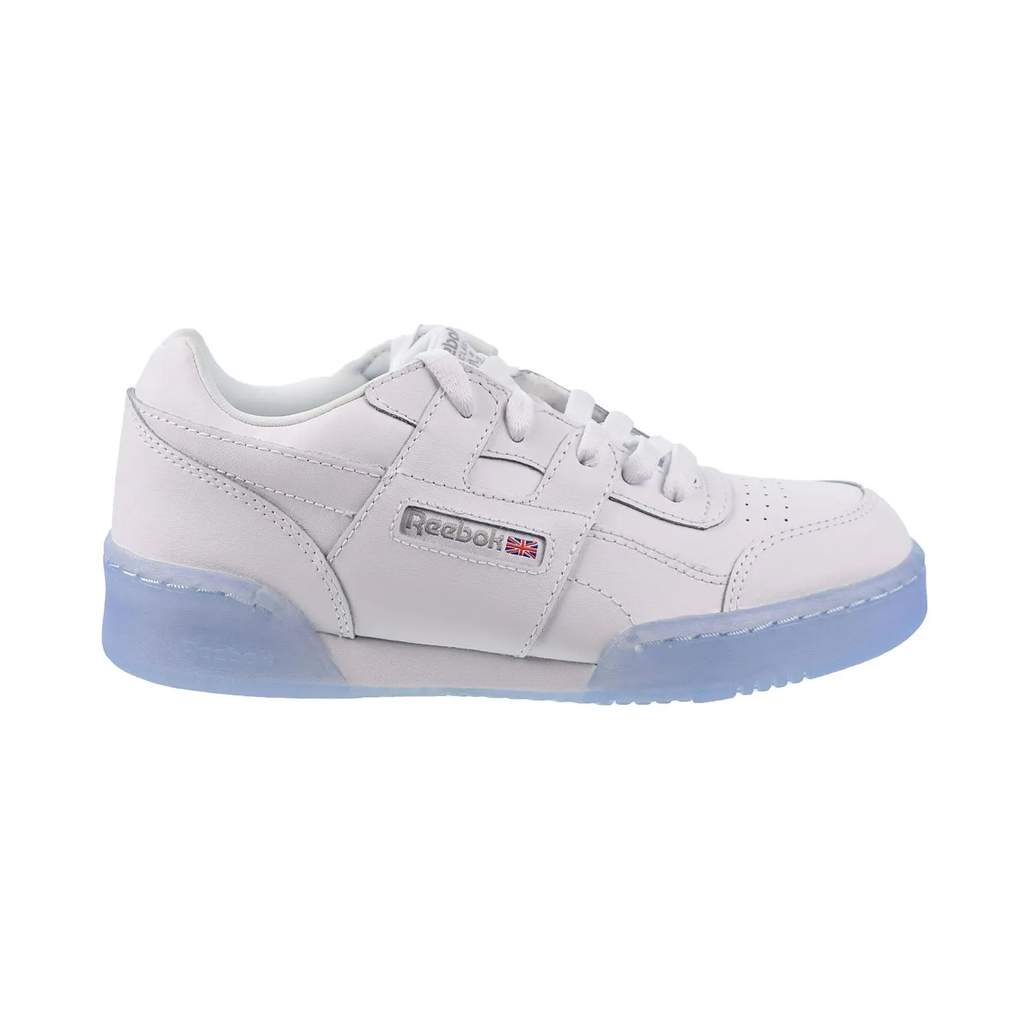 Reebok Workout Plus Big Kids' Shoes White-Carbon-Blue