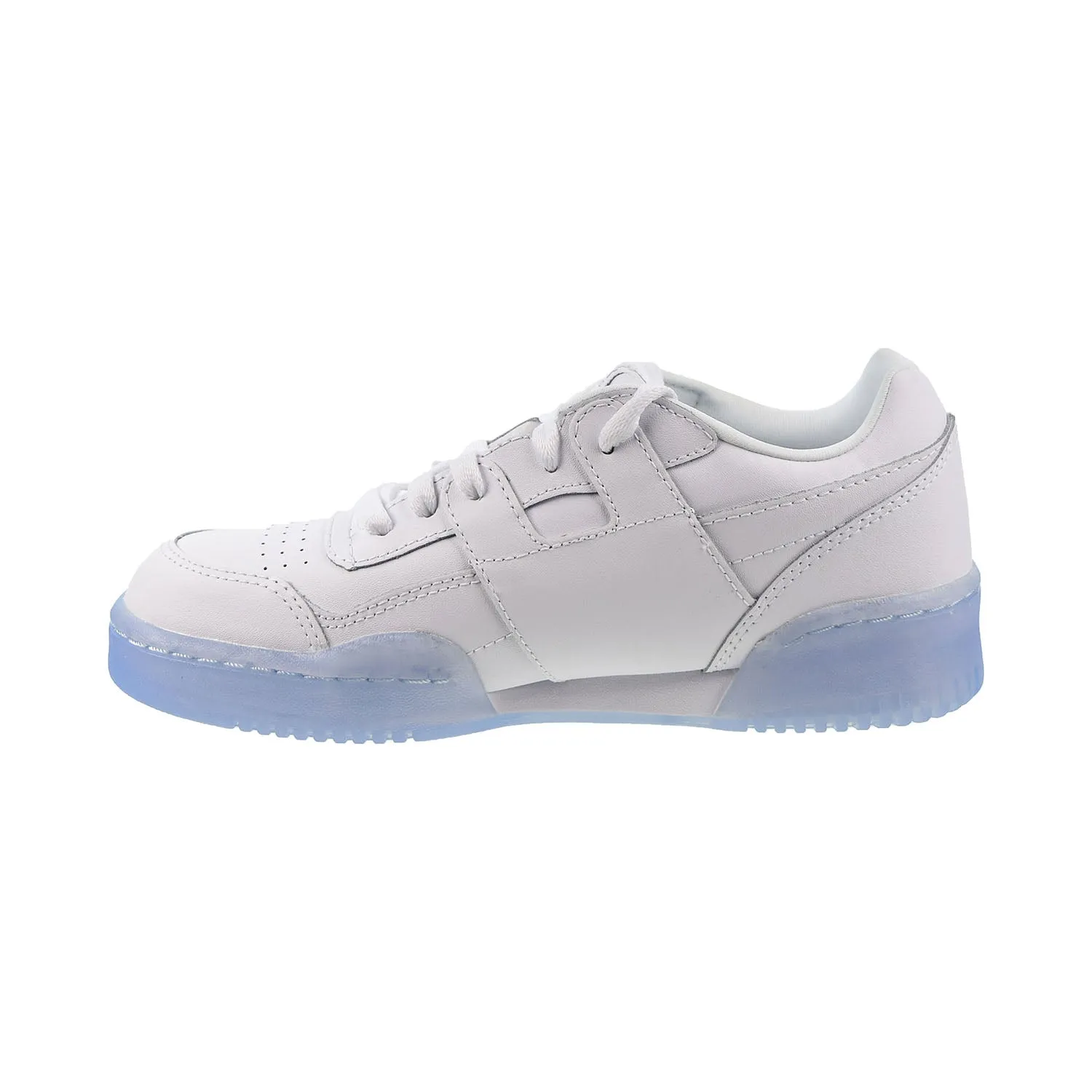 Reebok Workout Plus Big Kids' Shoes White-Carbon-Blue