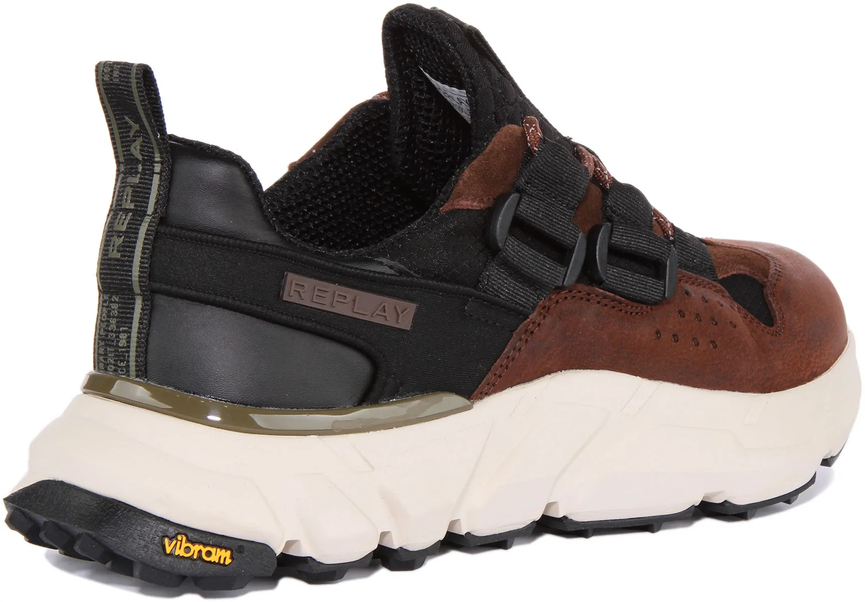 Replay Split Laguna In Black Brown For Men