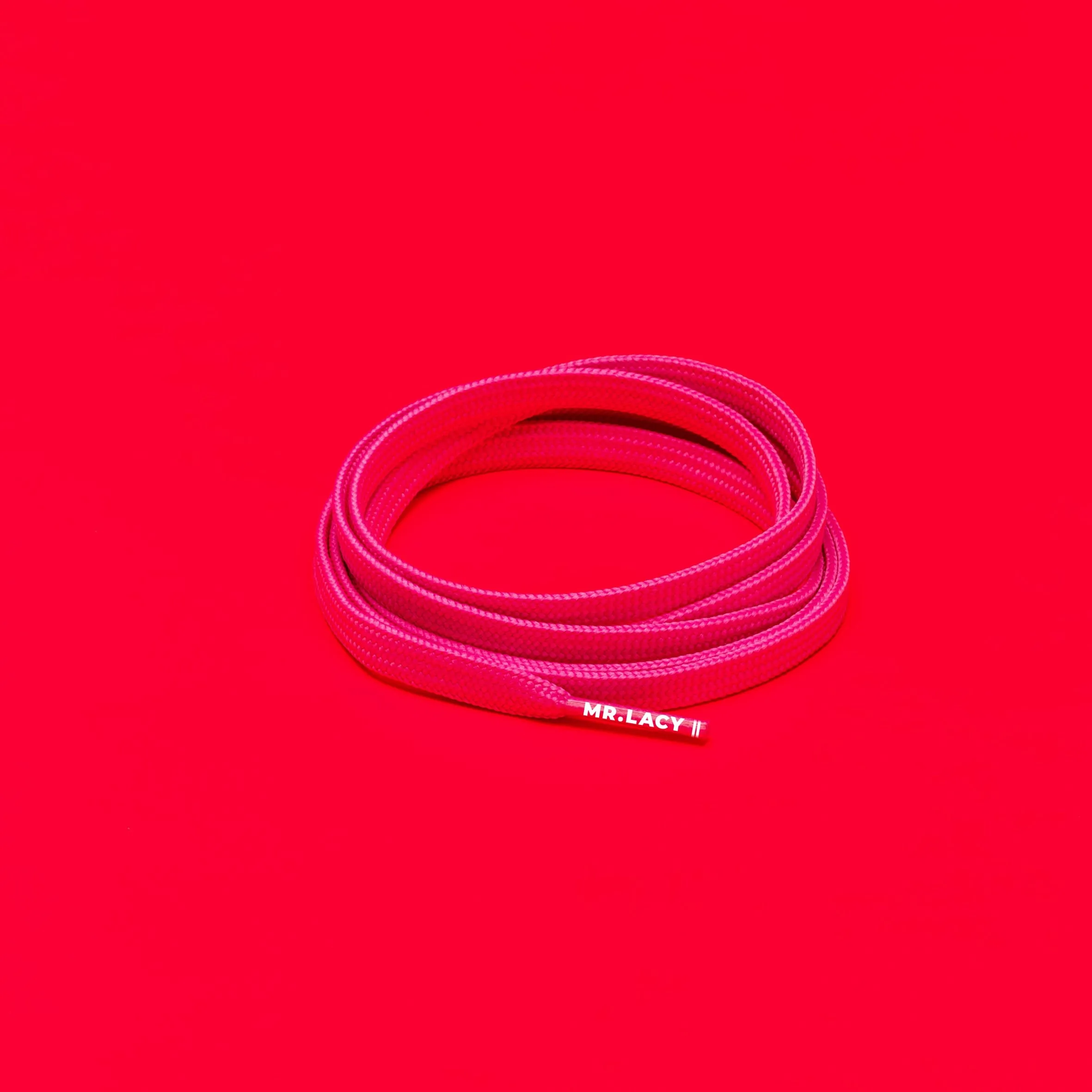 Runnies Flat Shoelaces · Lipstick Pink