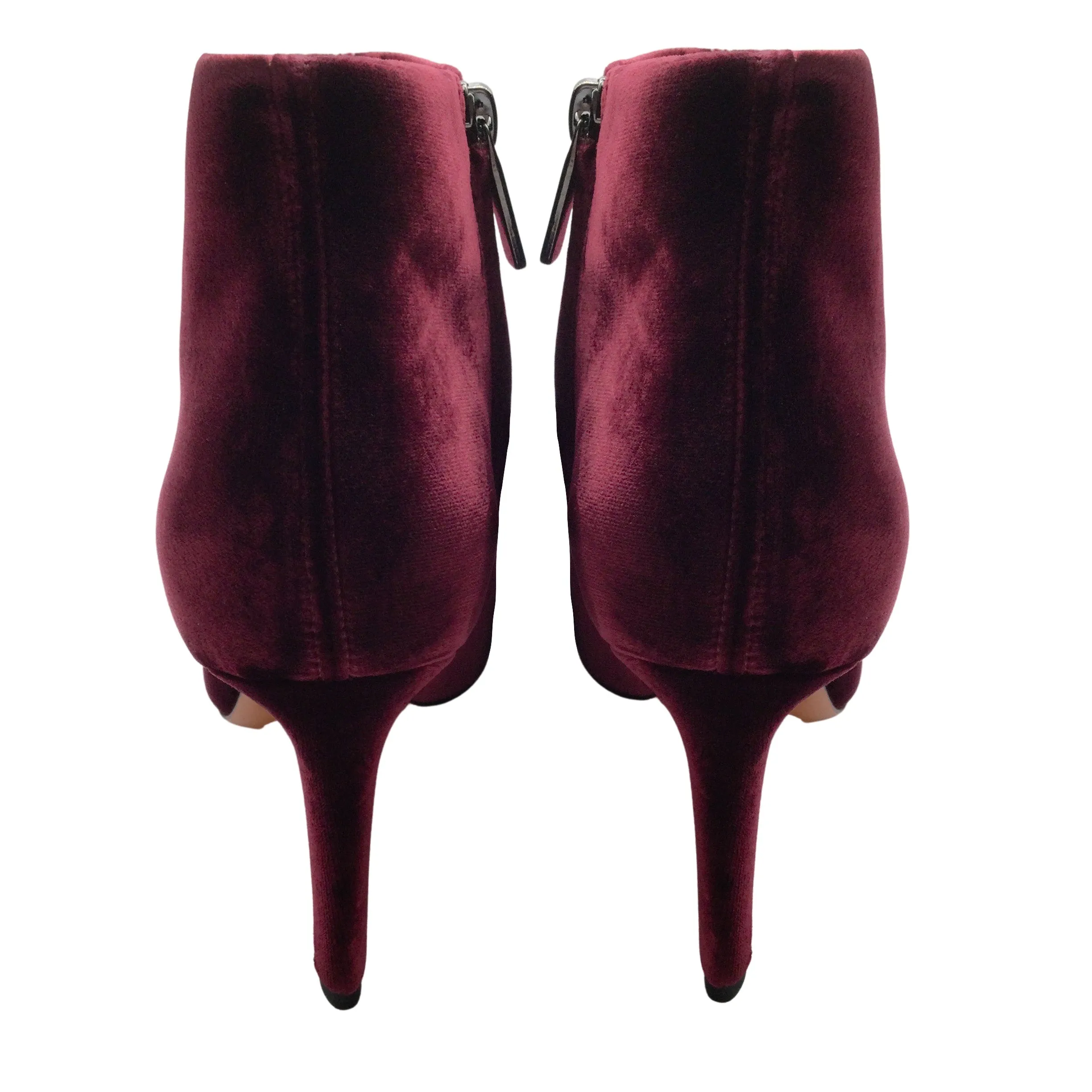 Santoni Burgundy Pointed Toe Boots/Booties