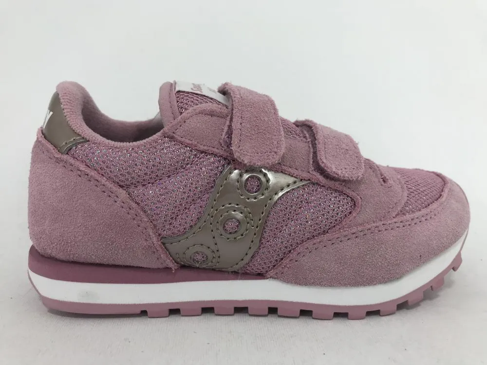 Saucony Originals scarpa sneakers da bambina con strappo Jazz Double HL SK159625 rosa