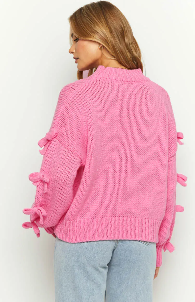 Short and Sweet Pink Knit Jumper