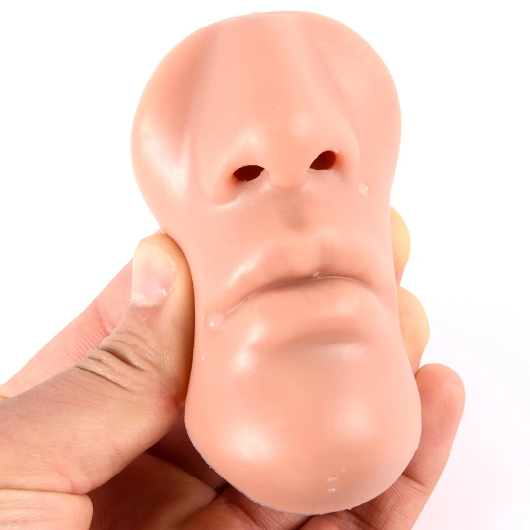 Silicone Human Face Model Display