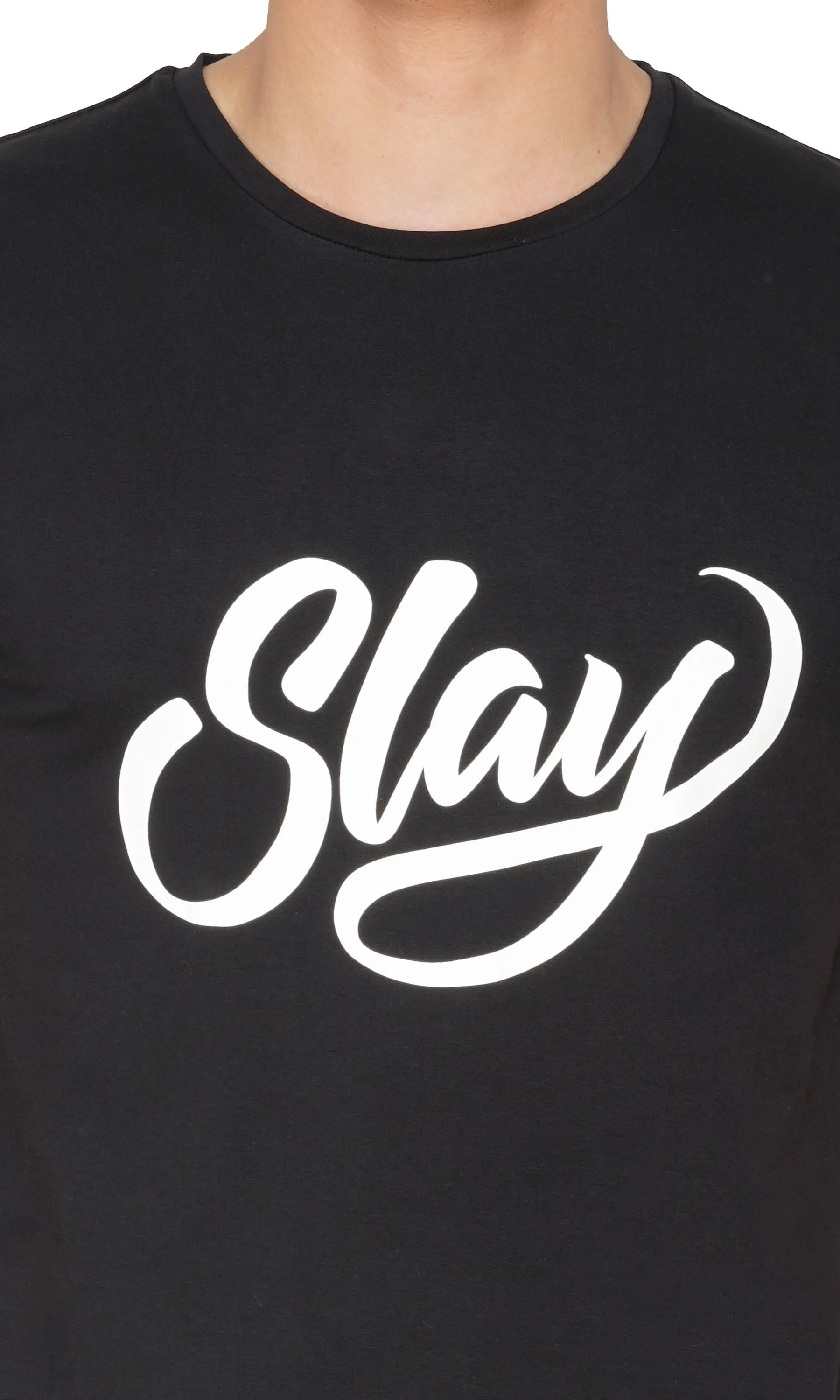 SLAY. Sport Men's Printed Black T-shirt